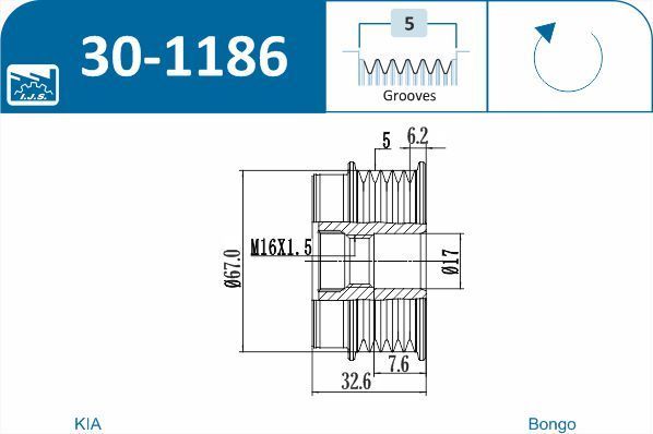 Laisvos eigos sankaba, kint. sr. generatorius IJS GROUP 30-1186
