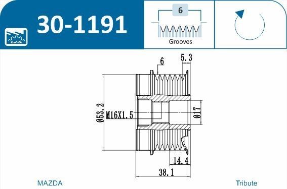 Laisvos eigos sankaba, kint. sr. generatorius IJS GROUP 30-1191