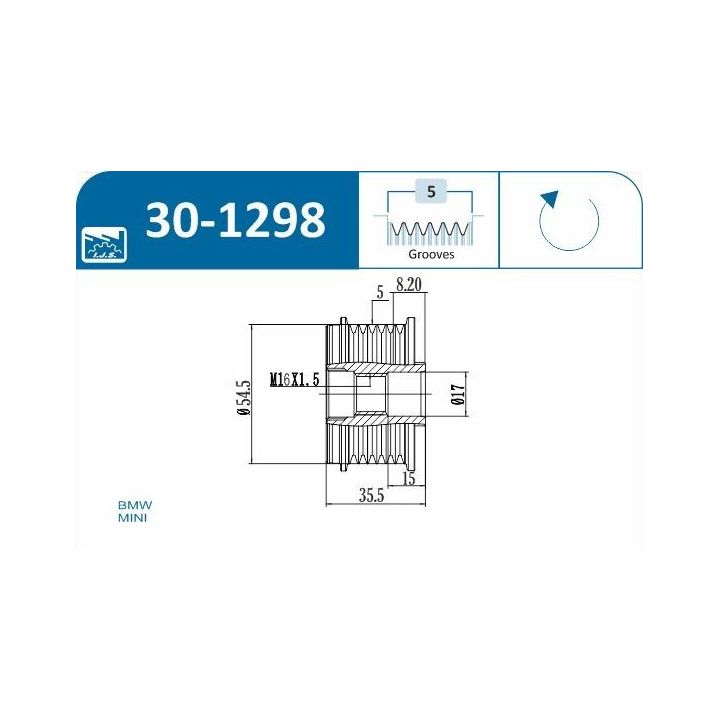 Laisvos eigos sankaba, kint. sr. generatorius IJS GROUP 30-1298