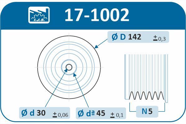 Skriemulys, alkūninis velenas IJS GROUP 17-1002