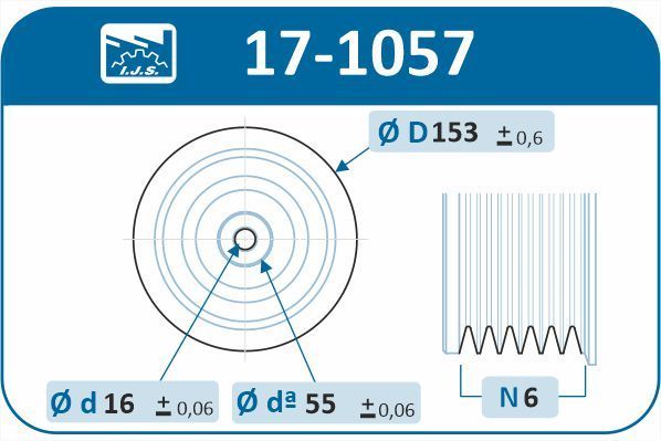 Skriemulys, alkūninis velenas IJS GROUP 17-1057