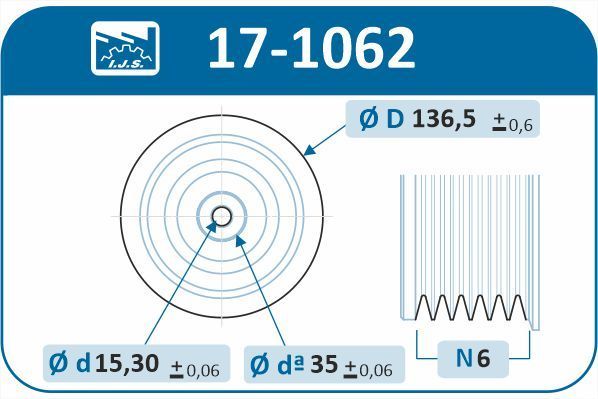 Skriemulys, alkūninis velenas IJS GROUP 17-1062
