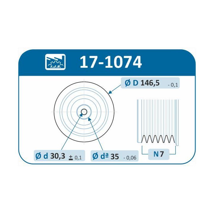 Skriemulys, alkūninis velenas IJS GROUP 17-1074