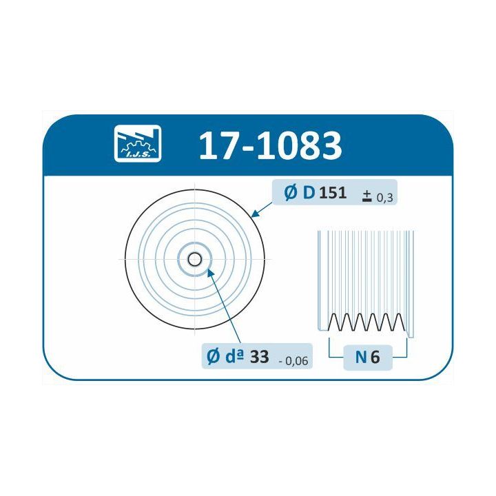 Skriemulys, alkūninis velenas IJS GROUP 17-1083
