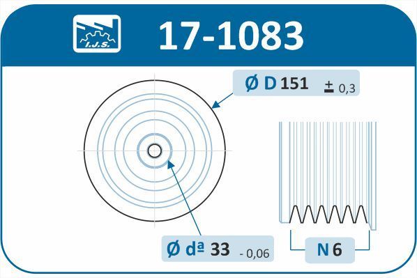 Skriemulys, alkūninis velenas IJS GROUP 17-1083