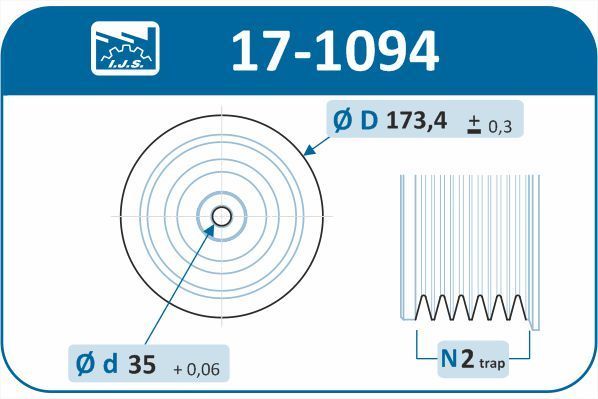 Skriemulys, alkūninis velenas IJS GROUP 17-1094