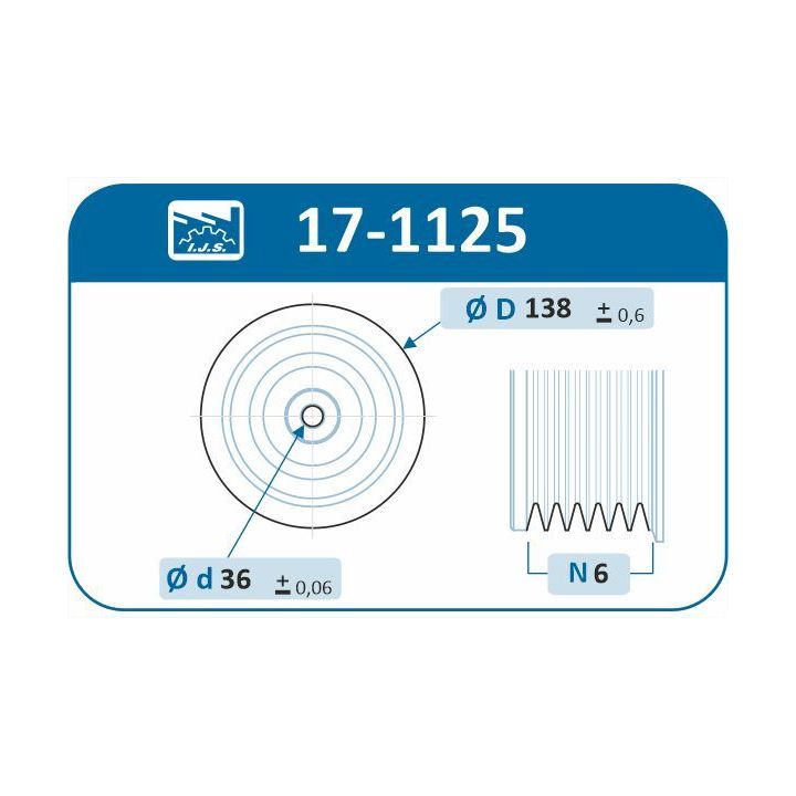 Skriemulys, alkūninis velenas IJS GROUP 17-1125