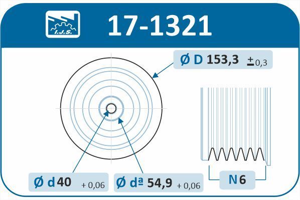 Skriemulys, alkūninis velenas IJS GROUP 17-1321