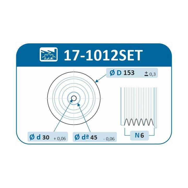 Alkūninio veleno skriemulių rinkinys IJS GROUP 17-1012SET