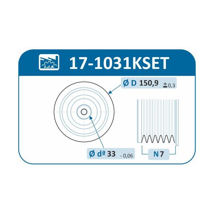 Alkūninio veleno skriemulių rinkinys IJS GROUP 17-1031KSET