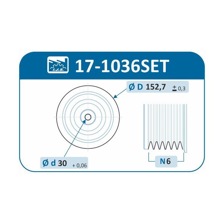 Alkūninio veleno skriemulių rinkinys IJS GROUP 17-1036SET