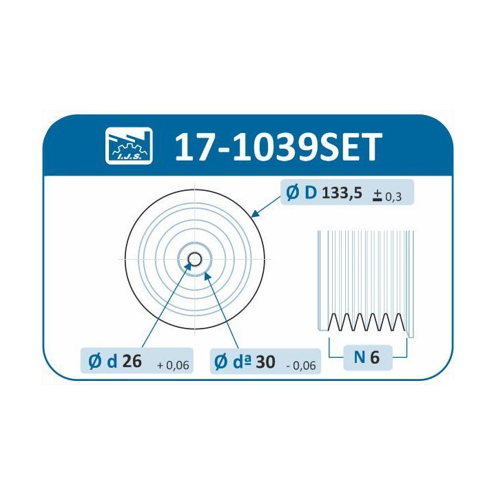 Alkūninio veleno skriemulių rinkinys IJS GROUP 17-1039SET