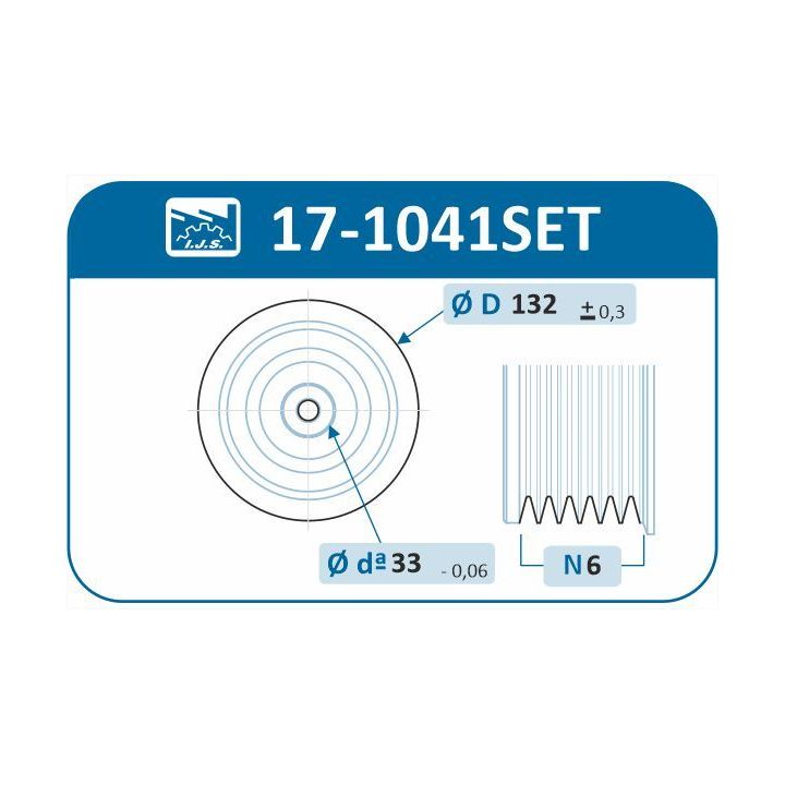 Alkūninio veleno skriemulių rinkinys IJS GROUP 17-1041SET