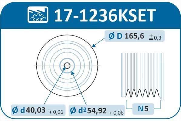 Alkūninio veleno skriemulių rinkinys IJS GROUP 17-1236KSET
