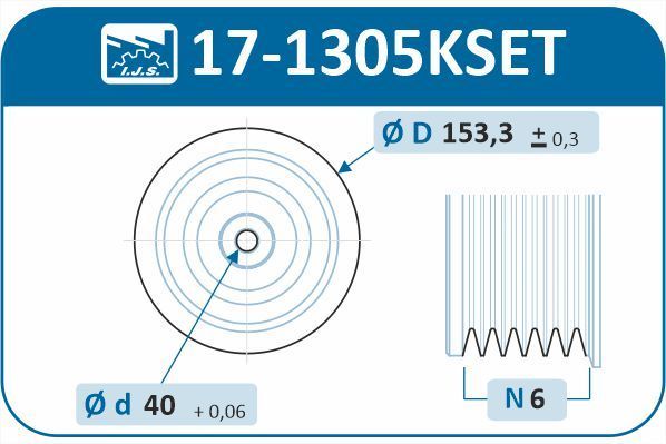 Alkūninio veleno skriemulių rinkinys IJS GROUP 17-1305KSET