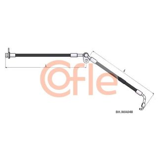 Stabdžių žarnelė COFLE 92.BH.MA048