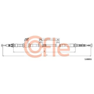 Trosas, stovėjimo stabdys COFLE 1.KI011