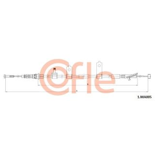 Trosas, stovėjimo stabdys COFLE 1.MA005