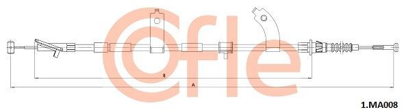 Trosas, stovėjimo stabdys COFLE 1.MA008