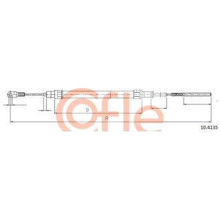 Trosas, stovėjimo stabdys COFLE 10.4135