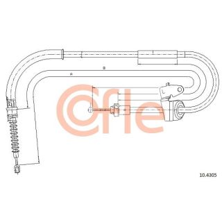 Trosas, stovėjimo stabdys COFLE 10.4305