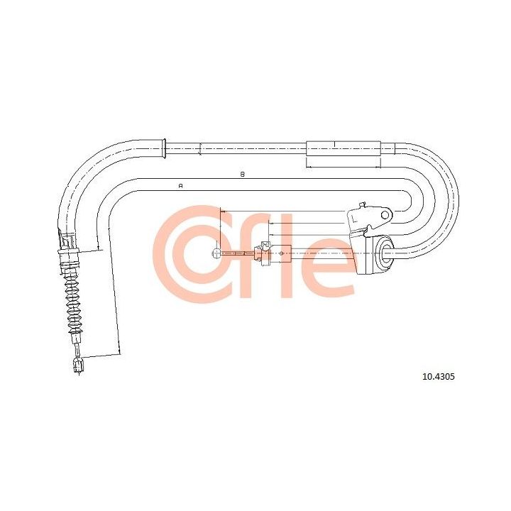 Trosas, stovėjimo stabdys COFLE 10.4305