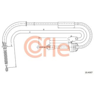 Trosas, stovėjimo stabdys COFLE 10.4307