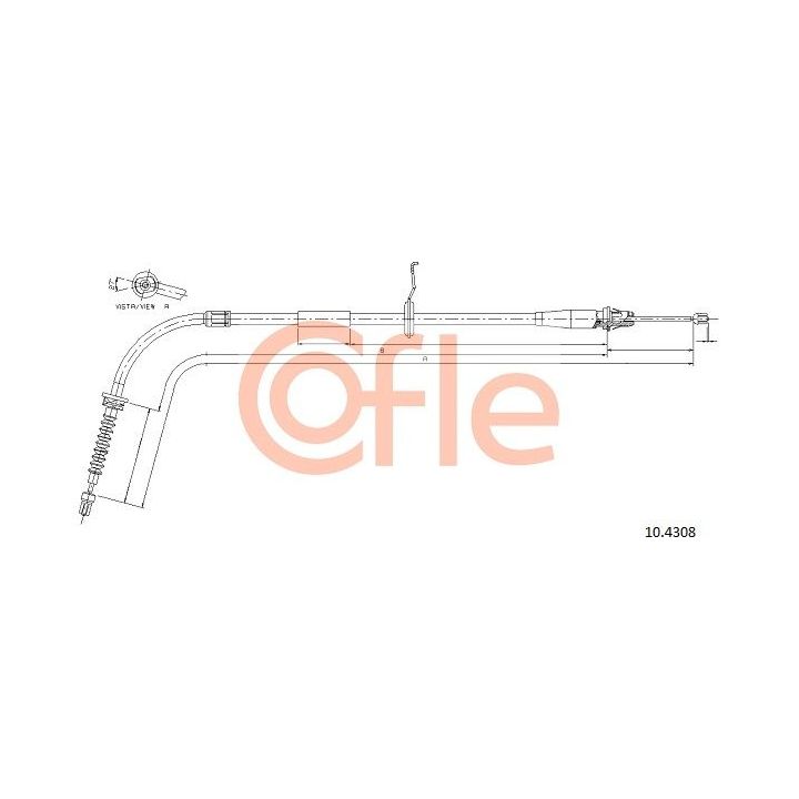 Trosas, stovėjimo stabdys COFLE 10.4308