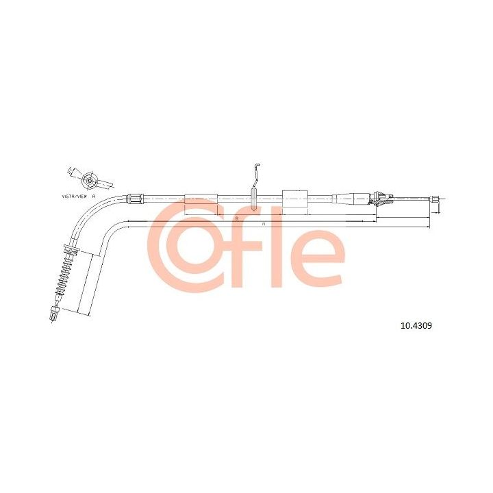 Trosas, stovėjimo stabdys COFLE 10.4309
