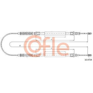 Trosas, stovėjimo stabdys COFLE 10.4724