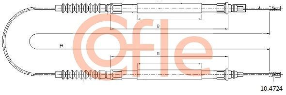 Trosas, stovėjimo stabdys COFLE 10.4724