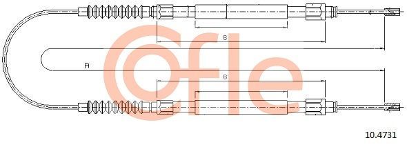 Trosas, stovėjimo stabdys COFLE 10.4731