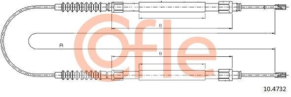 Trosas, stovėjimo stabdys COFLE 10.4732