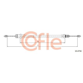 Trosas, stovėjimo stabdys COFLE 10.4736