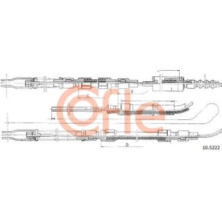 Trosas, stovėjimo stabdys COFLE 10.5222