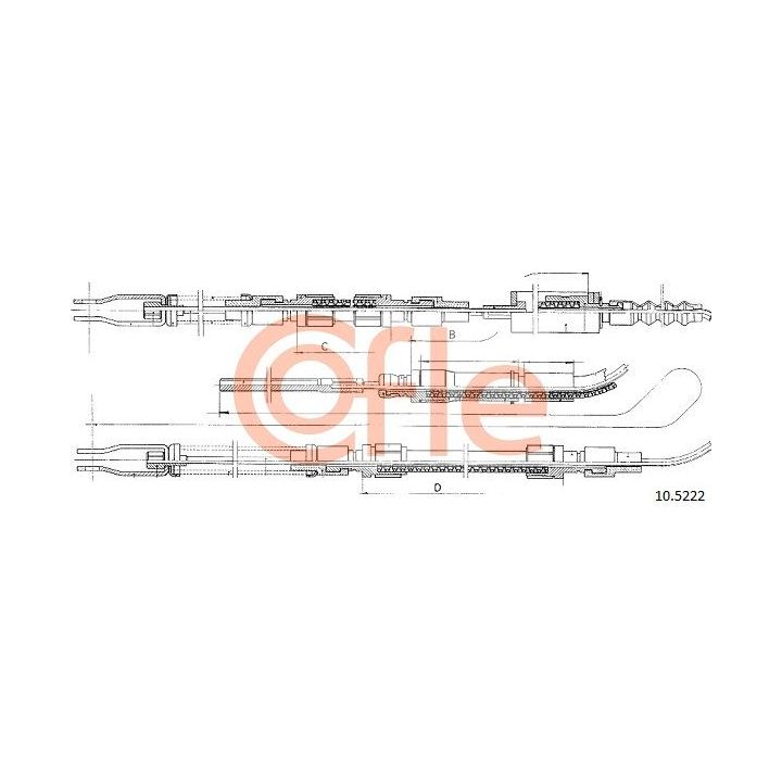 Trosas, stovėjimo stabdys COFLE 10.5222