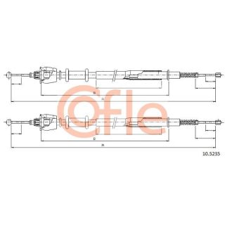 Trosas, stovėjimo stabdys COFLE 10.5235