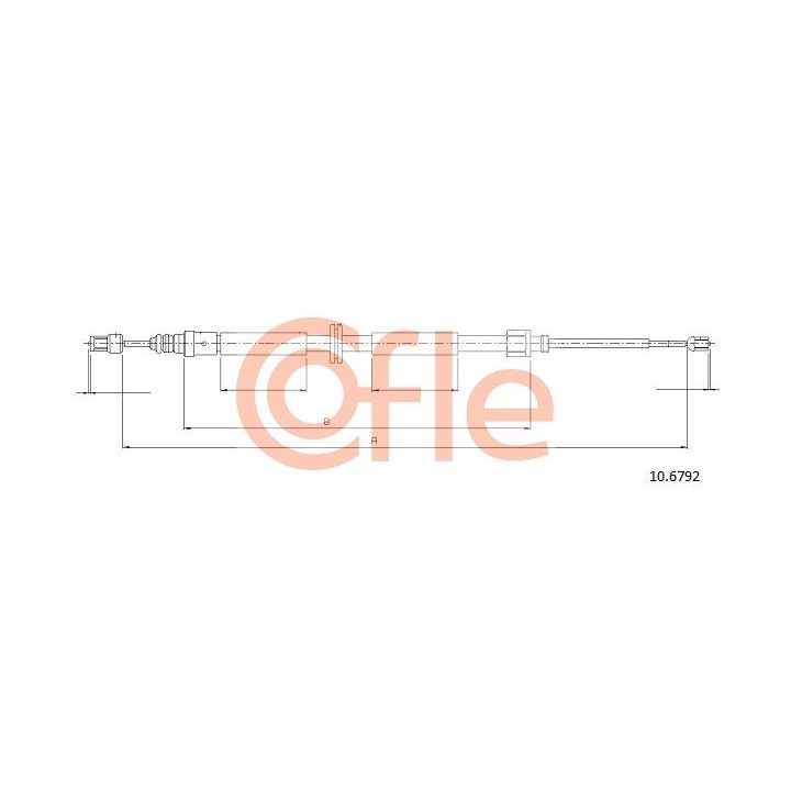Trosas, stovėjimo stabdys COFLE 10.6792