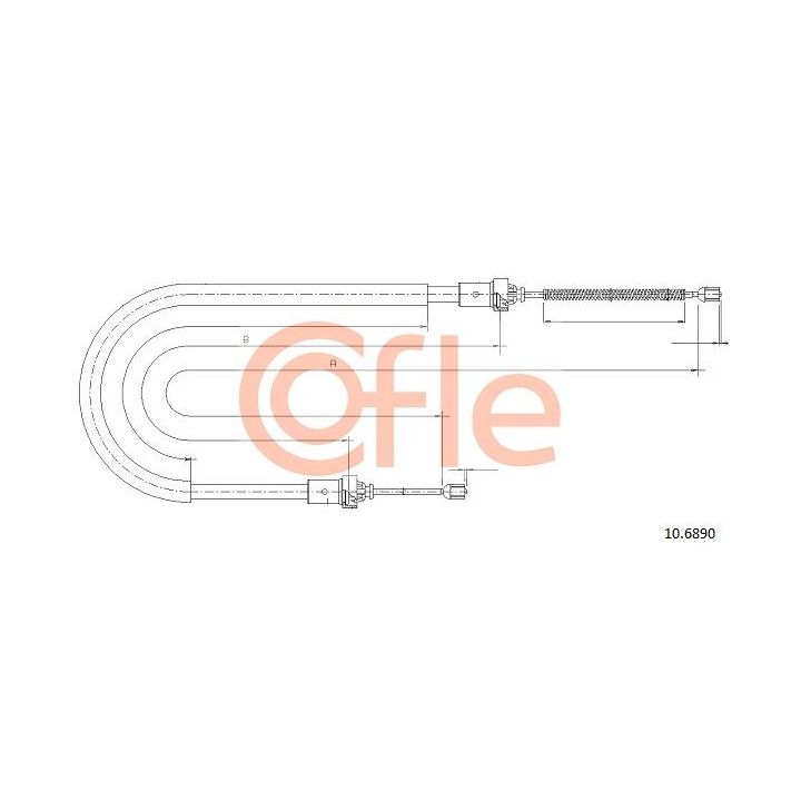 Trosas, stovėjimo stabdys COFLE 10.6890