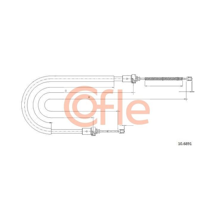 Trosas, stovėjimo stabdys COFLE 10.6891