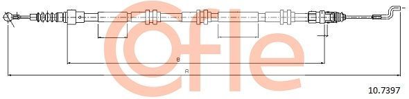 Trosas, stovėjimo stabdys COFLE 10.7397