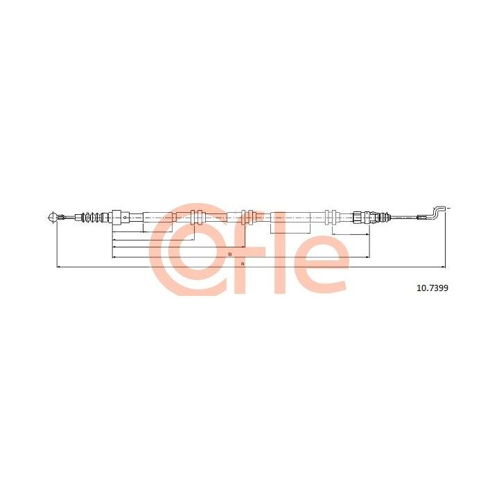 Trosas, stovėjimo stabdys COFLE 10.7399