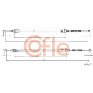 Trosas, stovėjimo stabdys COFLE 10.9337