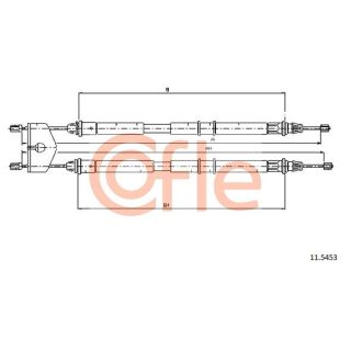 Trosas, stovėjimo stabdys COFLE 11.5453