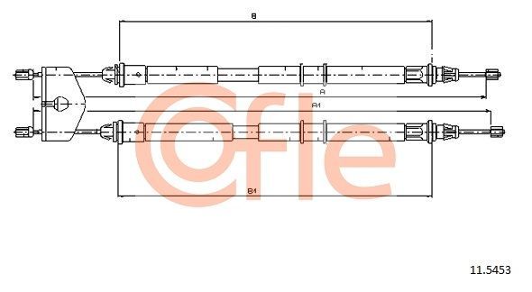 Trosas, stovėjimo stabdys COFLE 11.5453