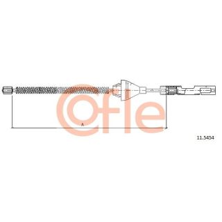 Trosas, stovėjimo stabdys COFLE 11.5454