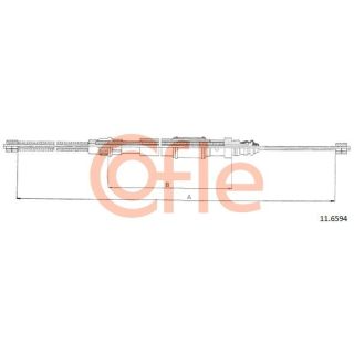 Trosas, stovėjimo stabdys COFLE 11.6594