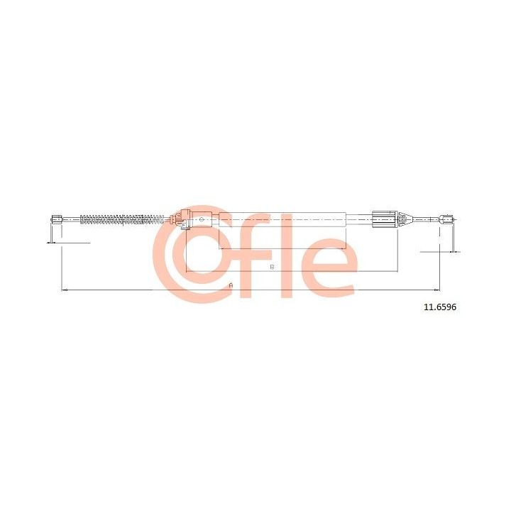 Trosas, stovėjimo stabdys COFLE 11.6596