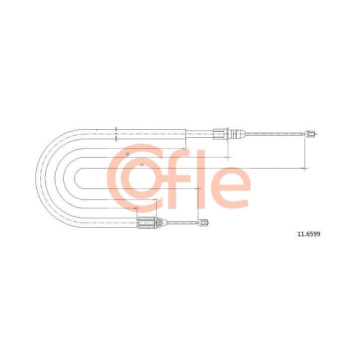 Trosas, stovėjimo stabdys COFLE 11.6599