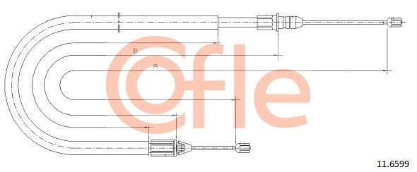 Trosas, stovėjimo stabdys COFLE 11.6599